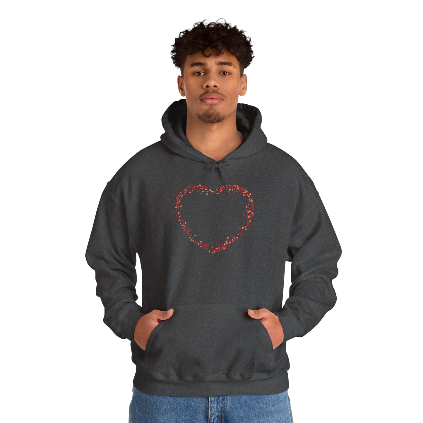 Tiny Red Prints Hearts Hoodie