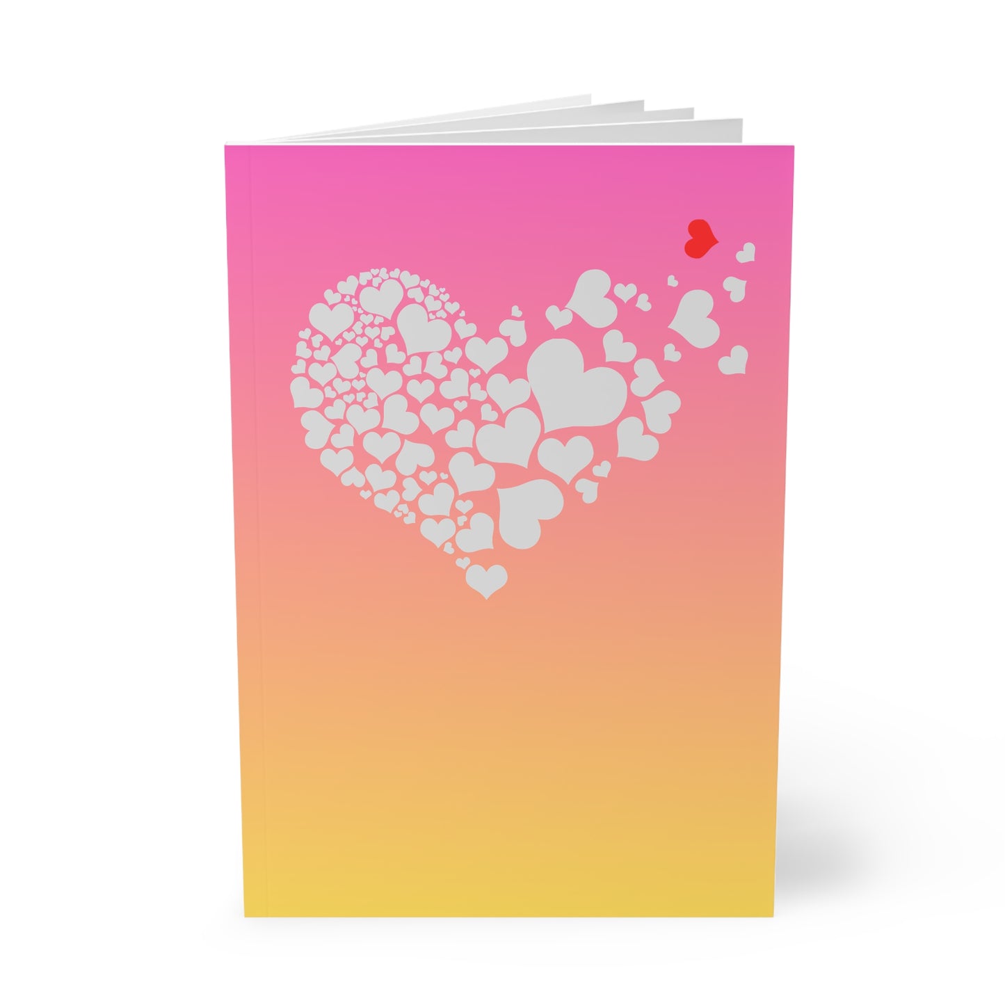 StarJam 'Million Tiny Hearts' - Softcover Notebook, A5, Pink/ Peach