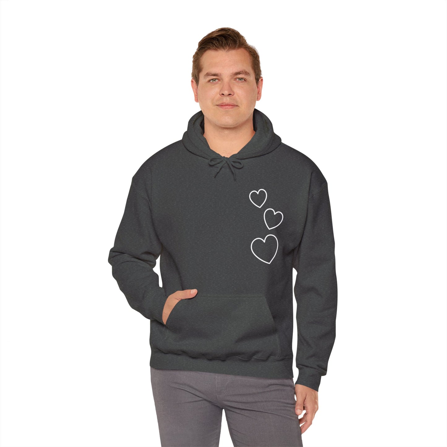 White Hearts Hoodie