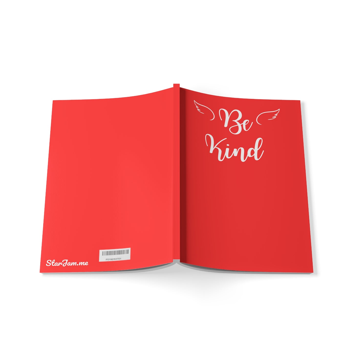 StarJam 'Be Kind' - Softcover Notebook, A5, Red