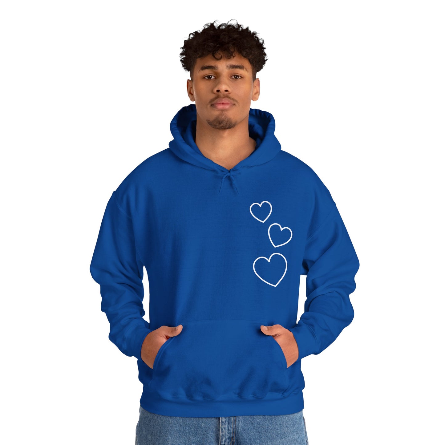 White Hearts Hoodie