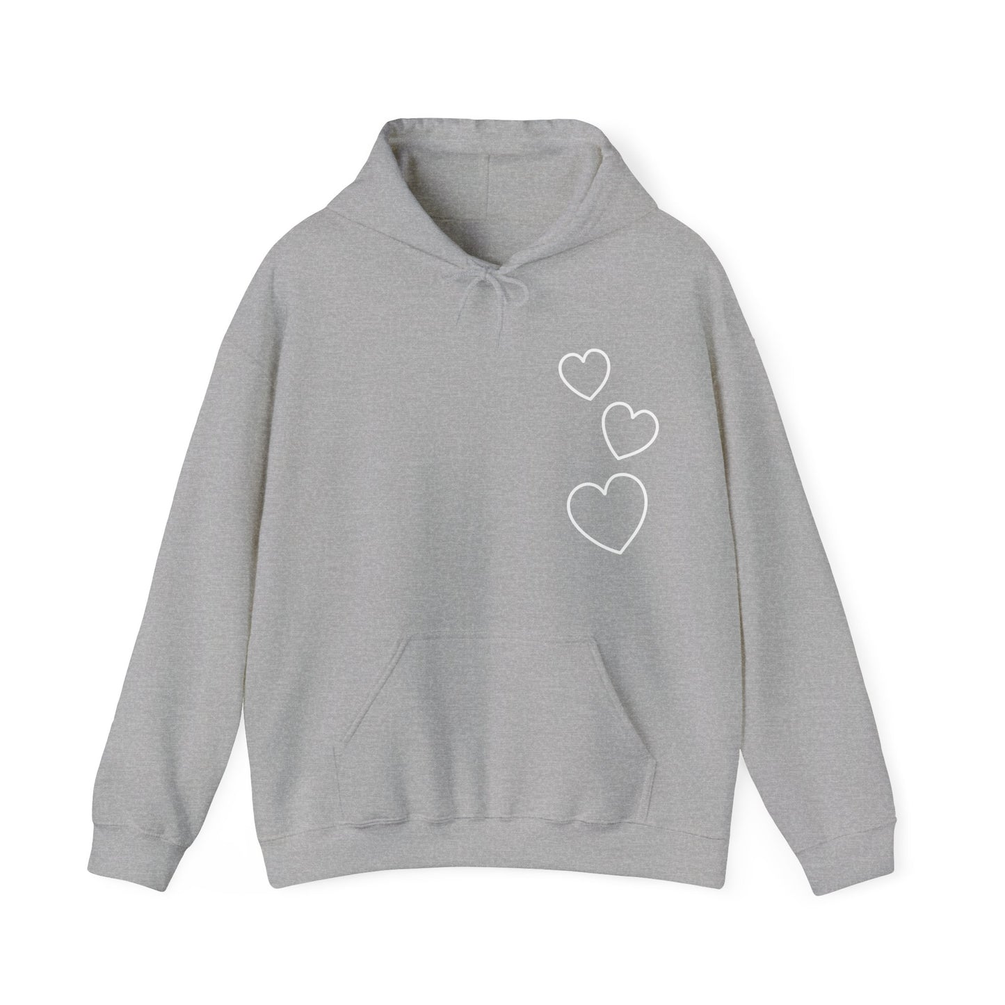 White Hearts Hoodie