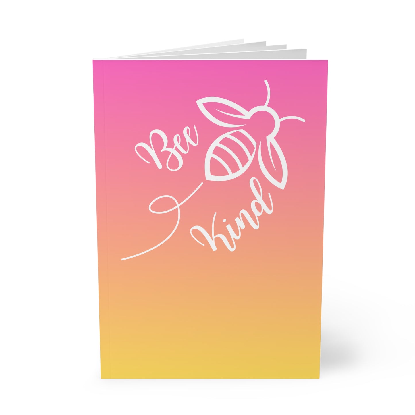 StarJam 'Bee Kind' - Softcover Notebook, A5, Pink/ Peach