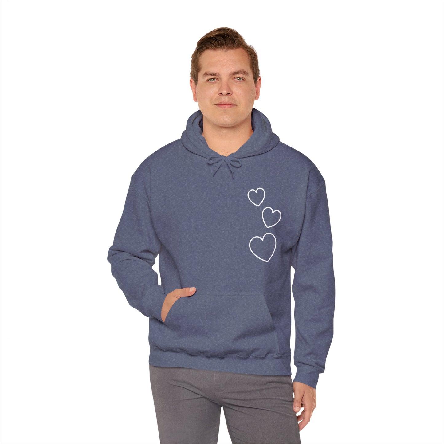White Hearts Hoodie