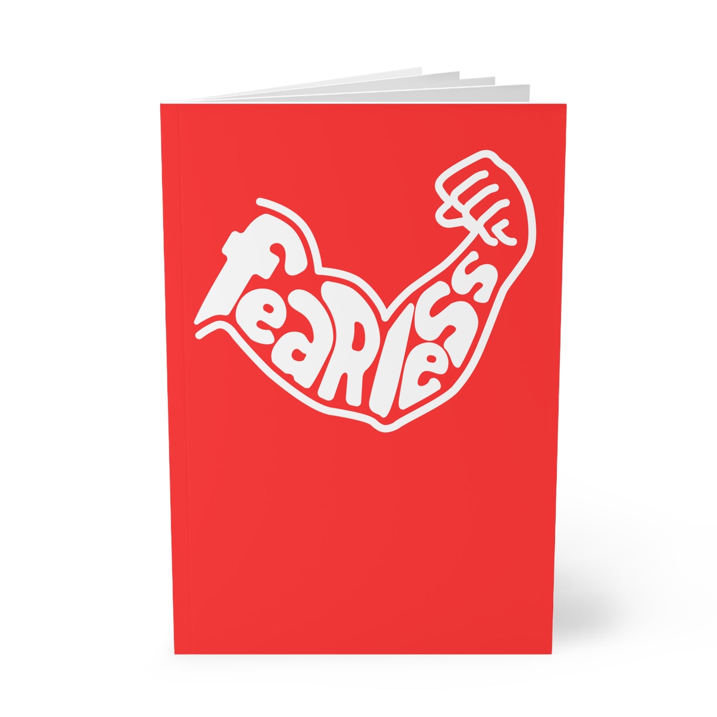 StarJam 'Fearless' - Softcover Notebook, A5, Red