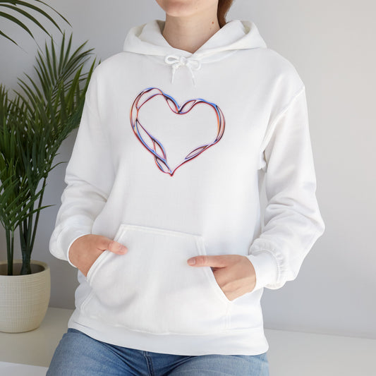 Liquid Metal Heart Hoodie