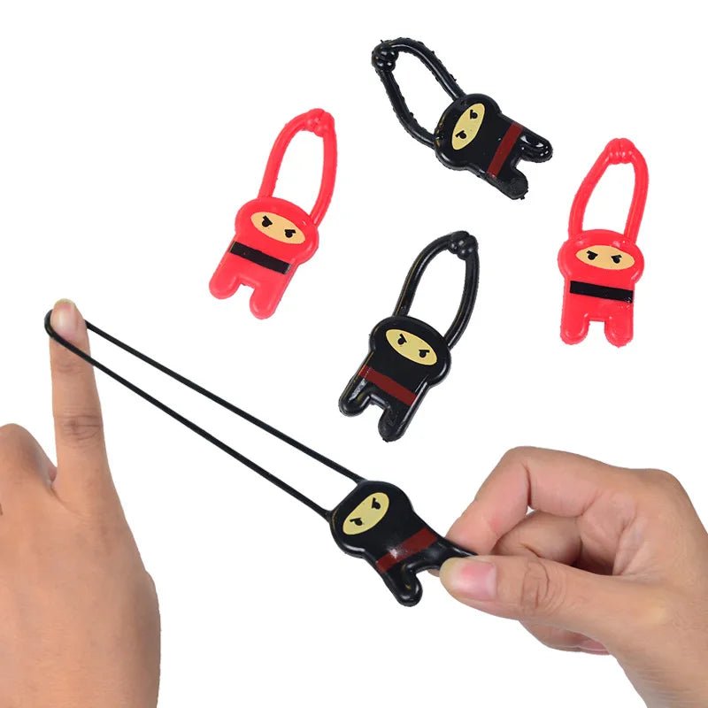 1/5pcs Funny Finger Ninja Launcher Slingshot Toys Kids Birthday Party Favors Pinata Filler Children Stretch Decompression Toy - StarJam Toys