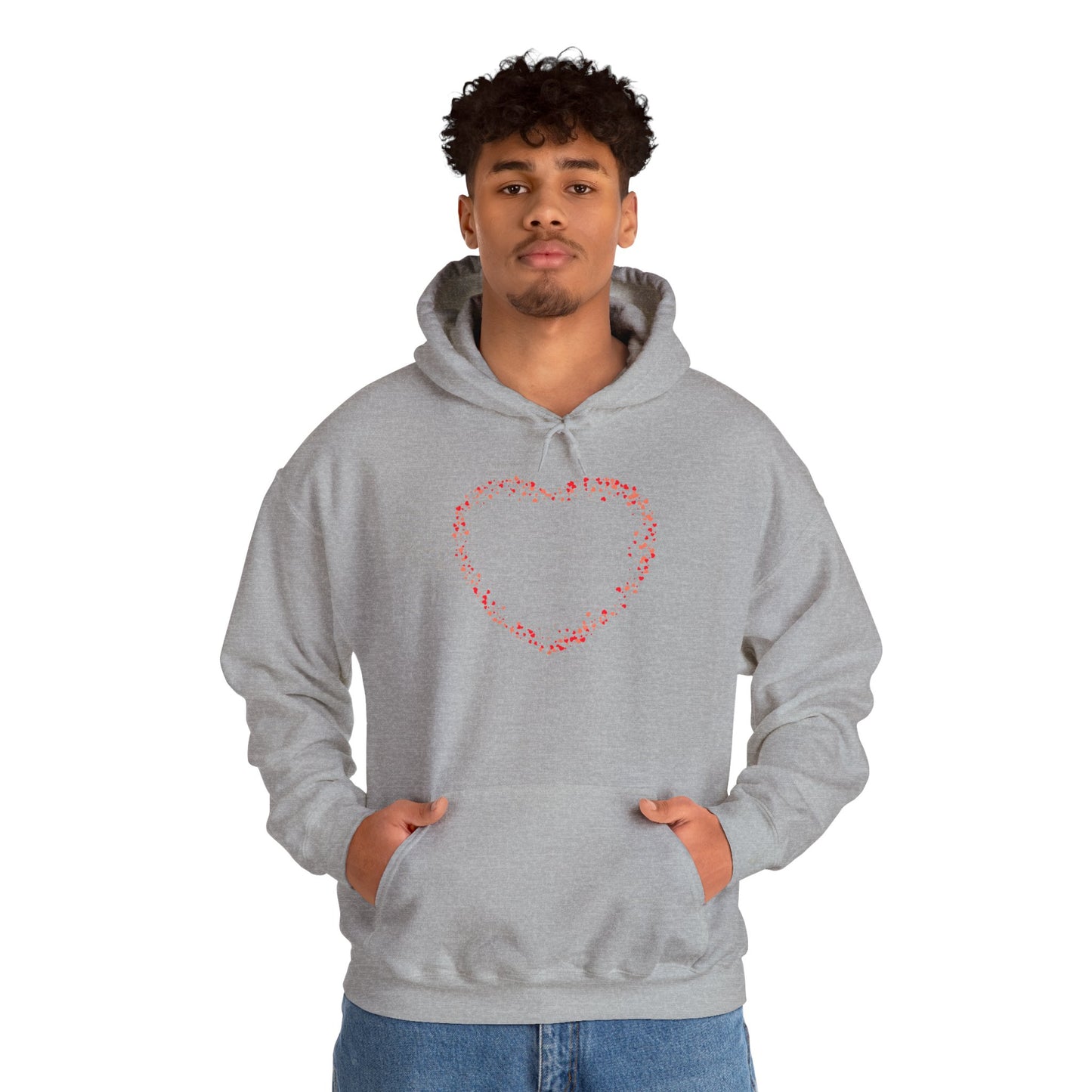 Tiny Red Prints Hearts Hoodie