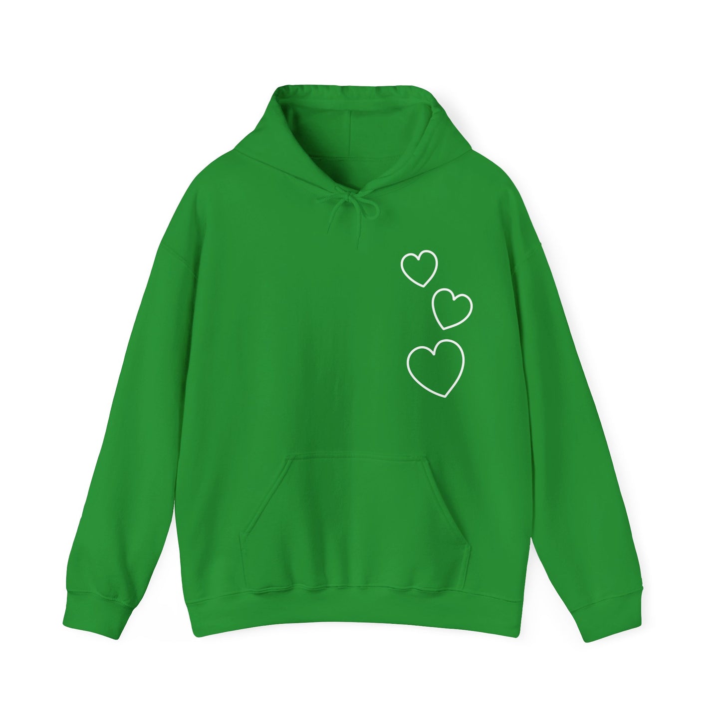 White Hearts Hoodie