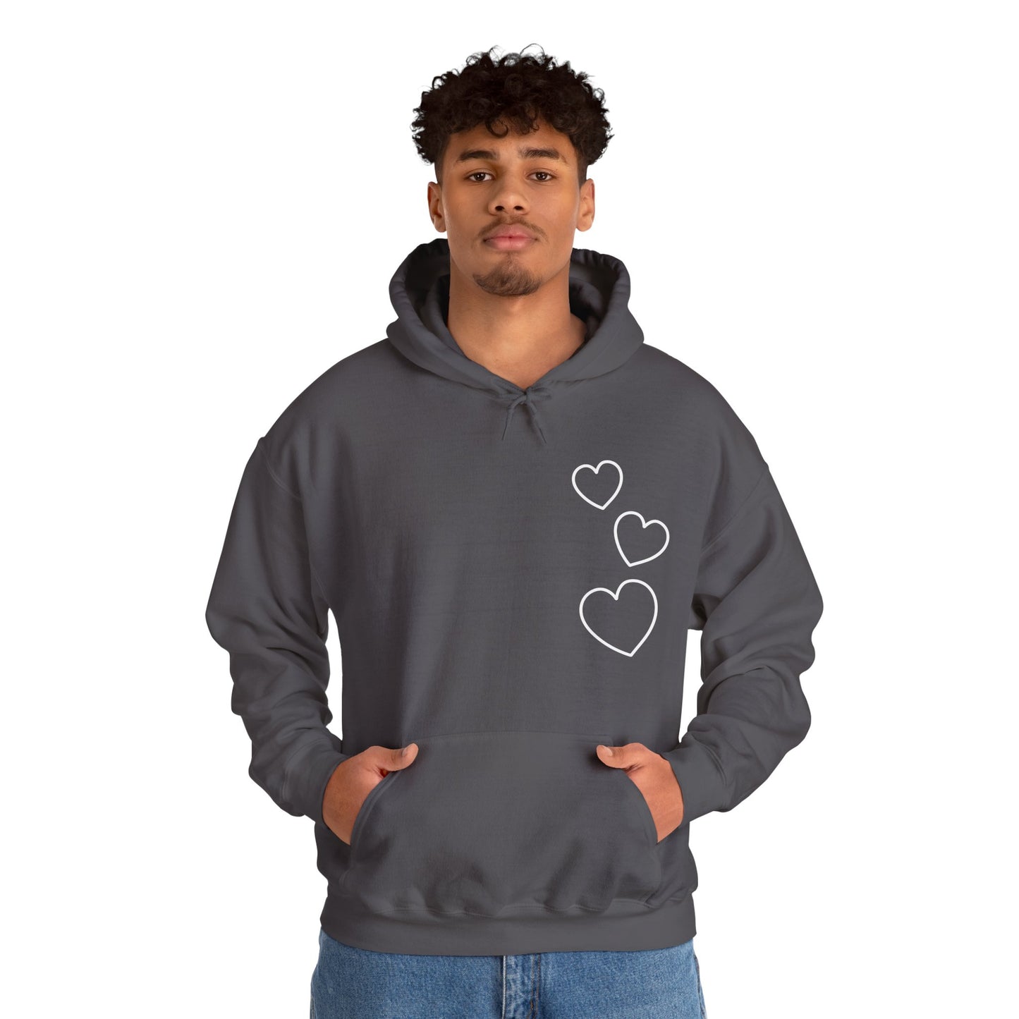 White Hearts Hoodie