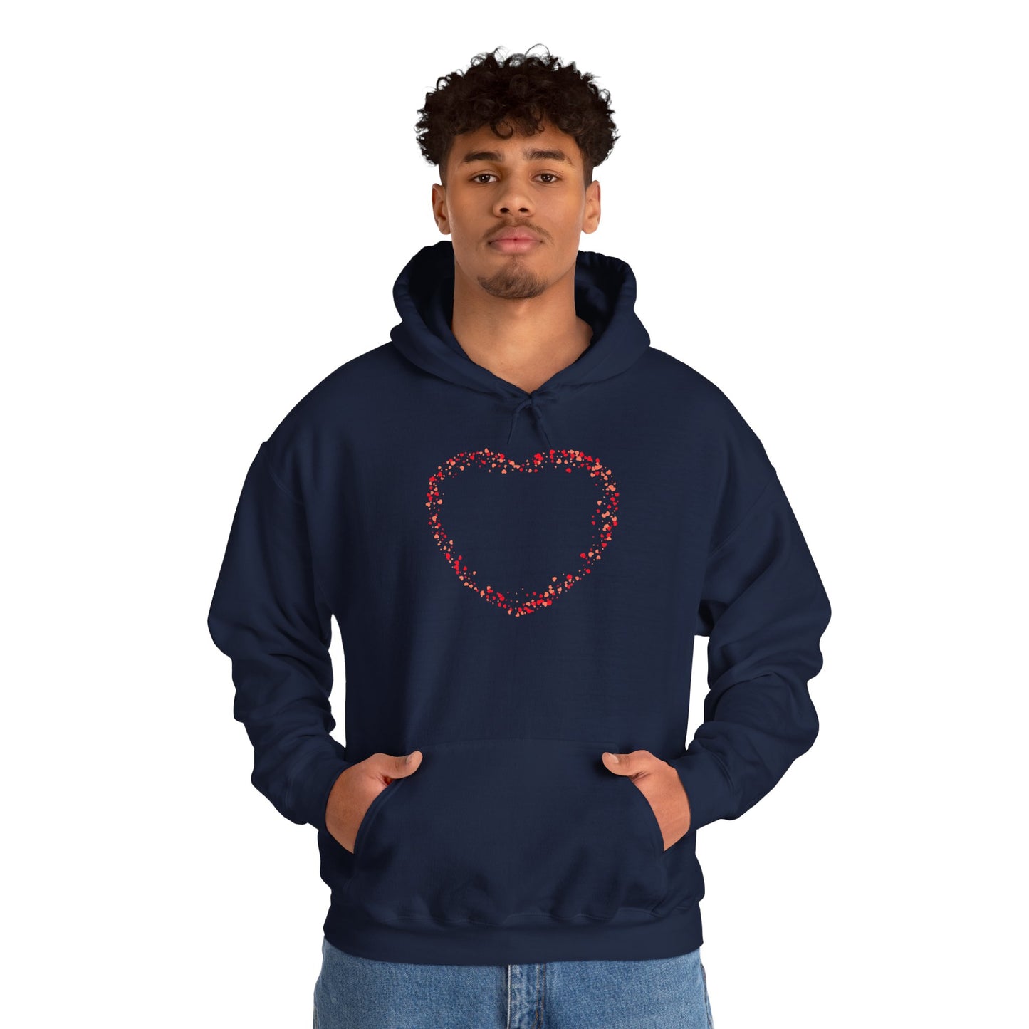 Tiny Red Prints Hearts Hoodie