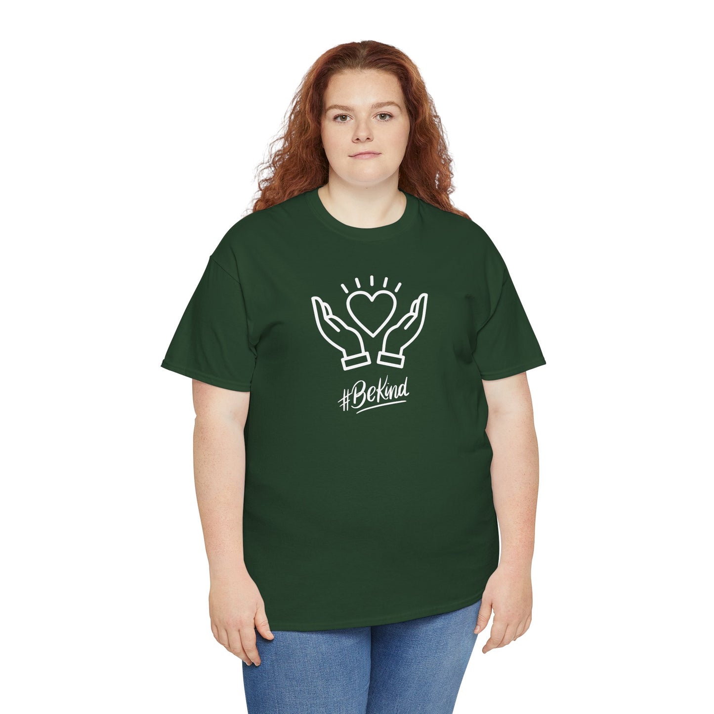 Motivational T-Shirt - #BeKind | Positive Vibes | Unisex Cotton Tee