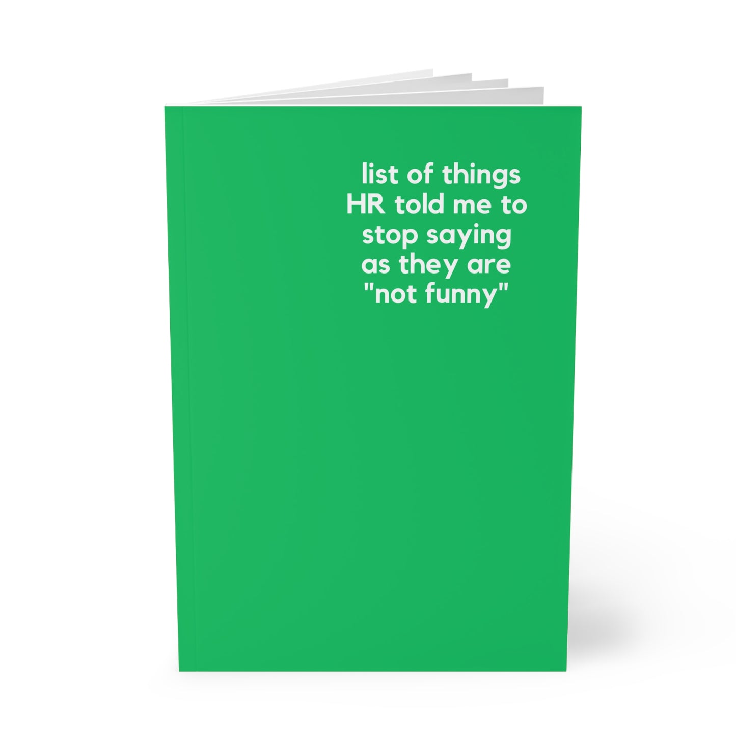 HR List - Naughty Pads - Green A5 Soft Cover Journal