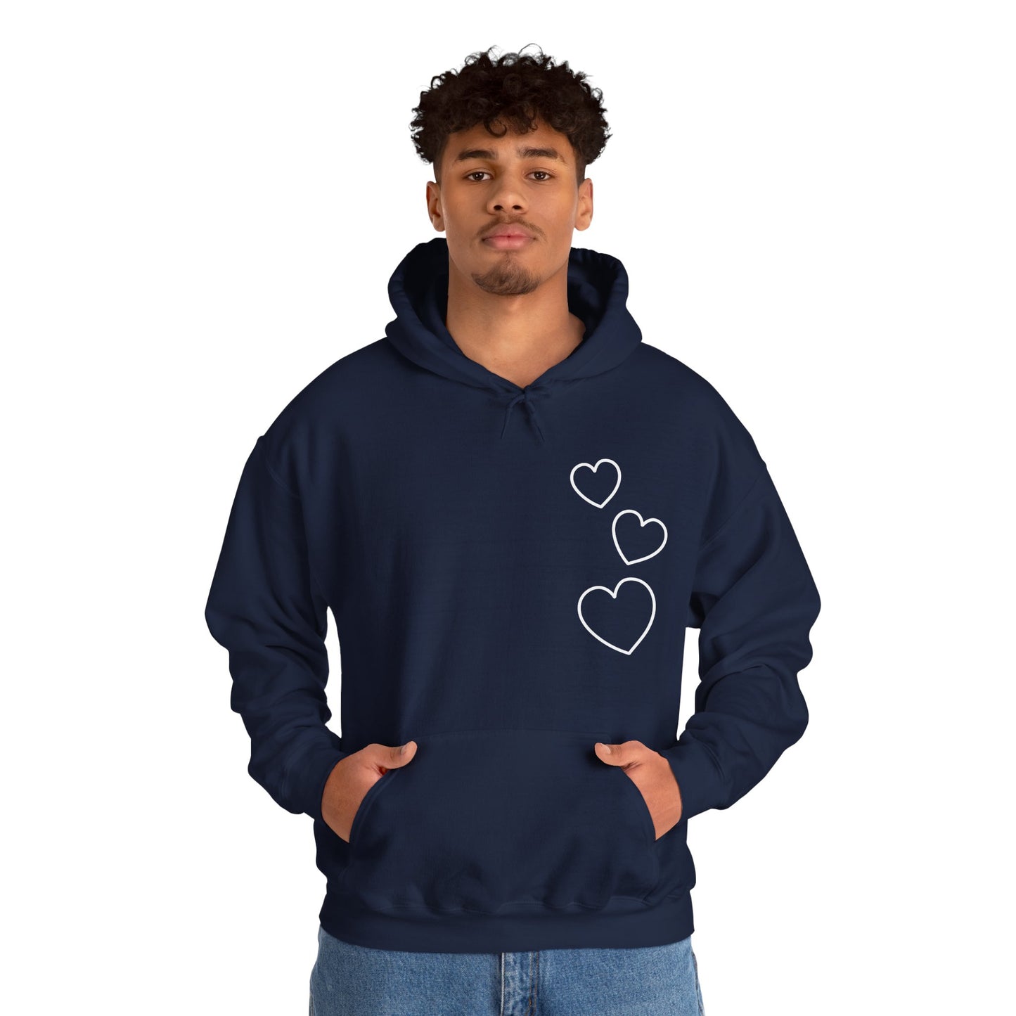 White Hearts Hoodie