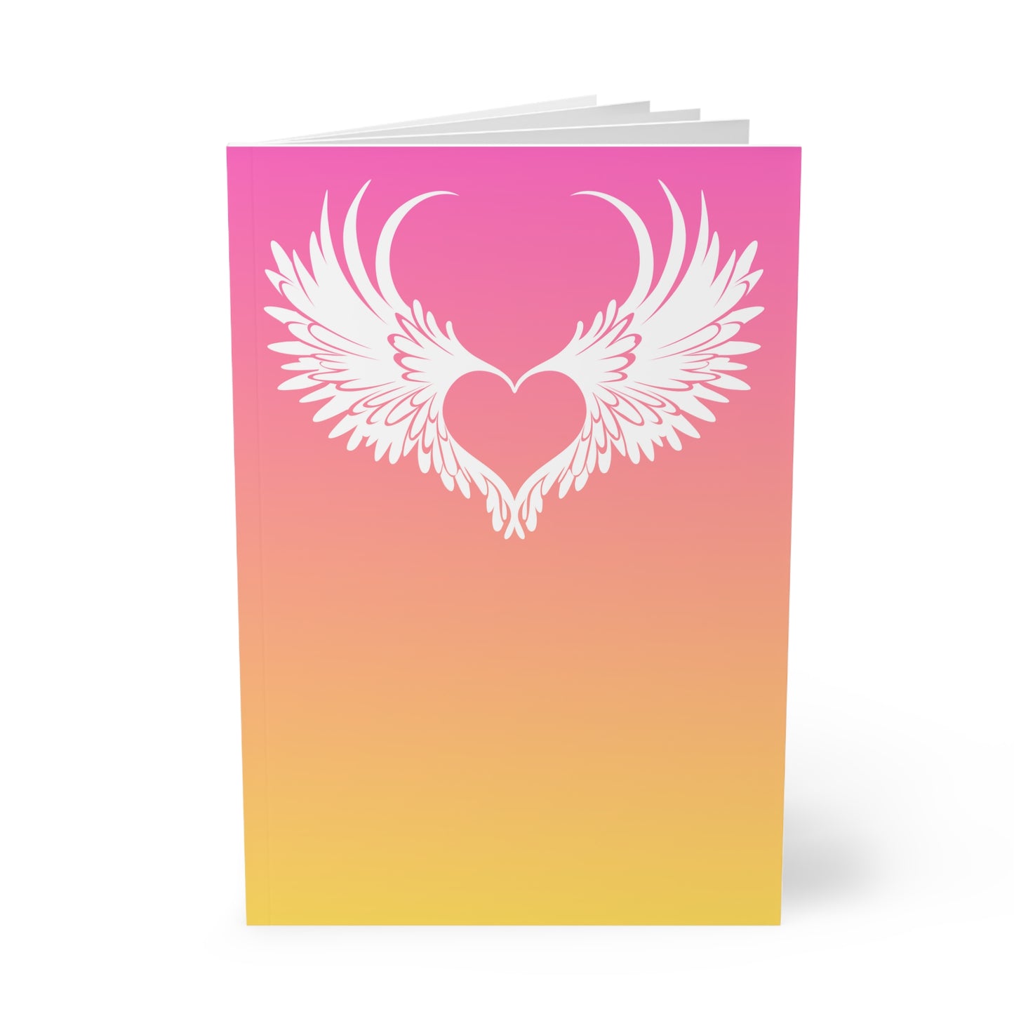 StarJam 'Angel Heart' - Softcover Notebook, A5, Pink/ Peach