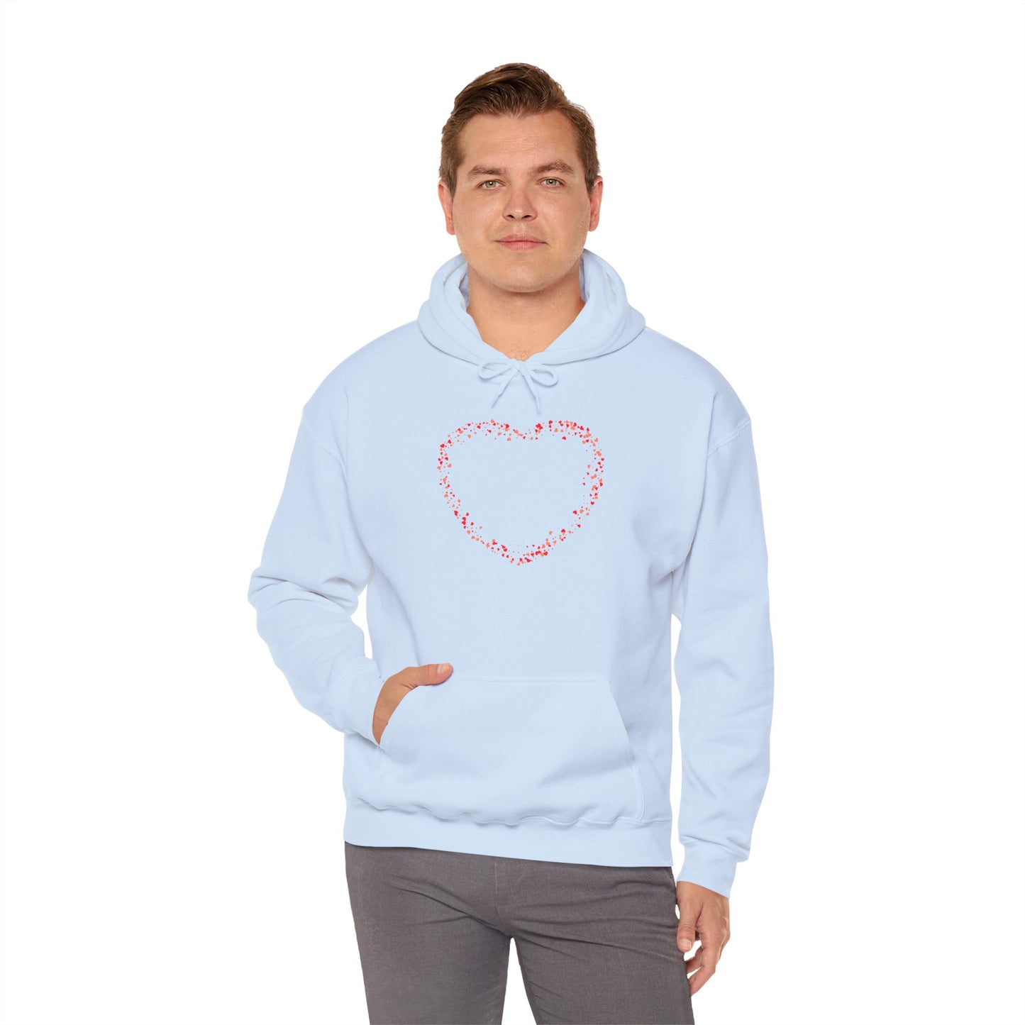 Tiny Red Prints Hearts Hoodie