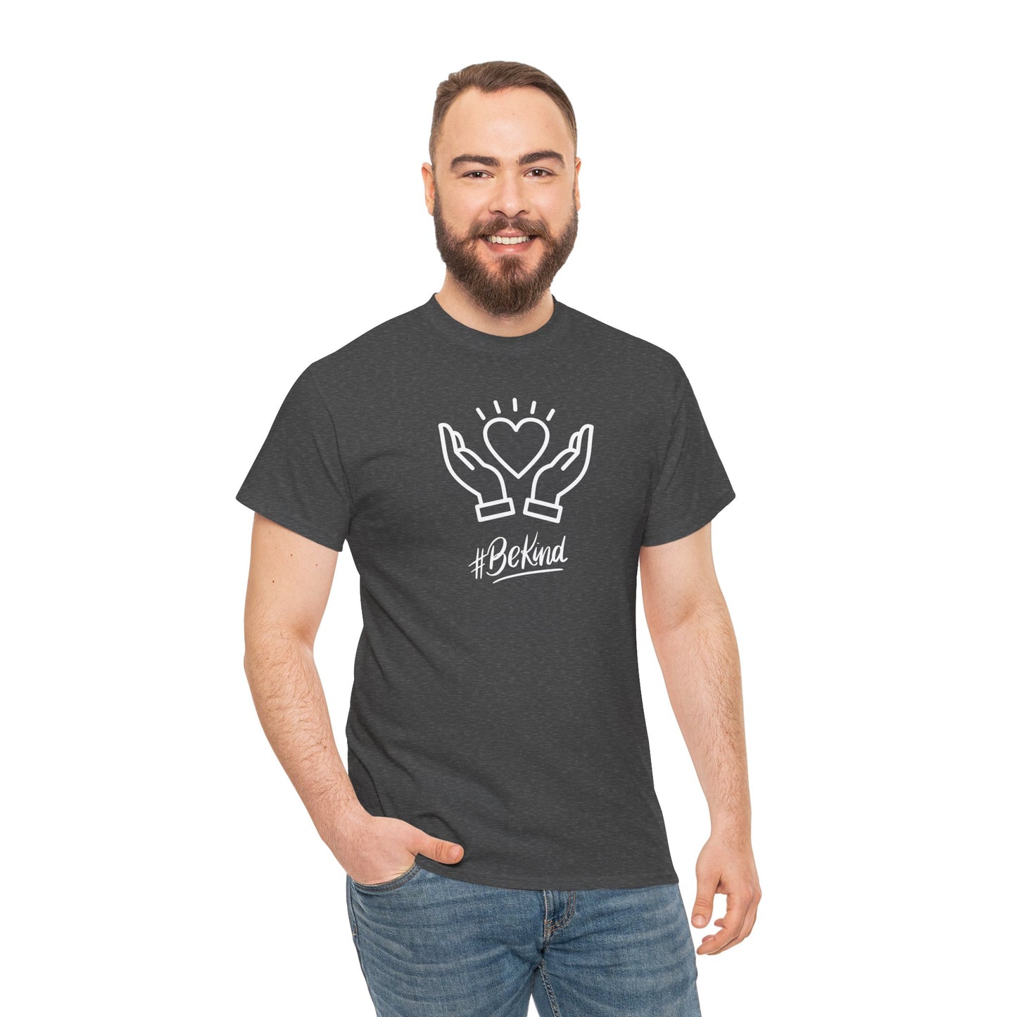 Motivational T-Shirt - #BeKind | Positive Vibes | Unisex Cotton Tee