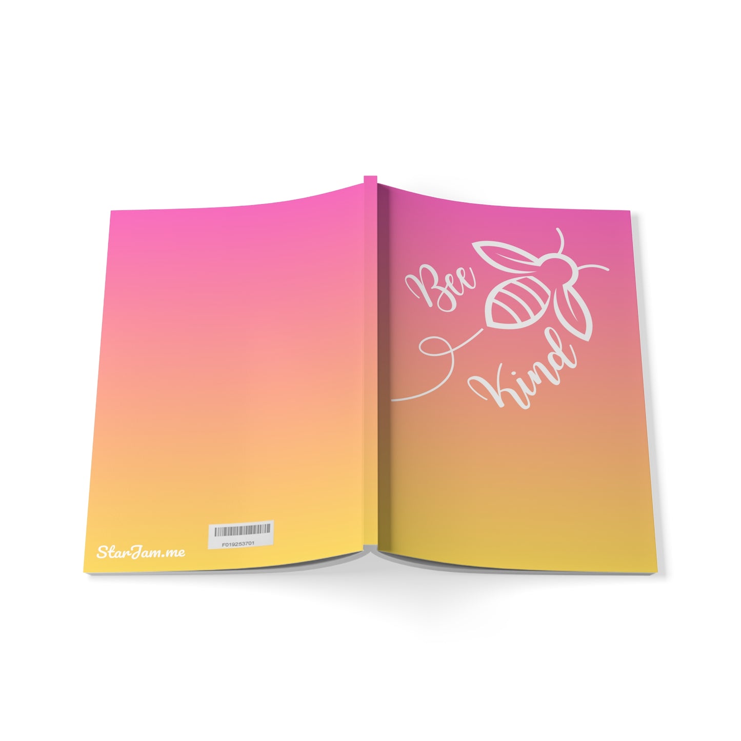 StarJam 'Bee Kind' - Softcover Notebook, A5, Pink/ Peach