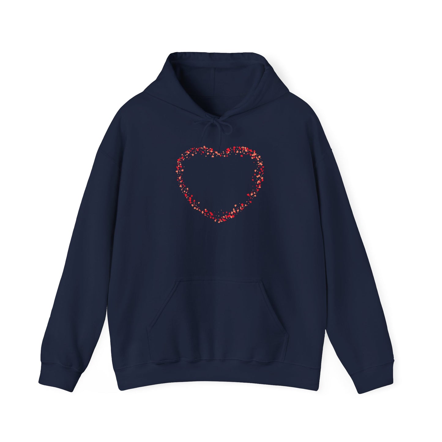 Tiny Red Prints Hearts Hoodie