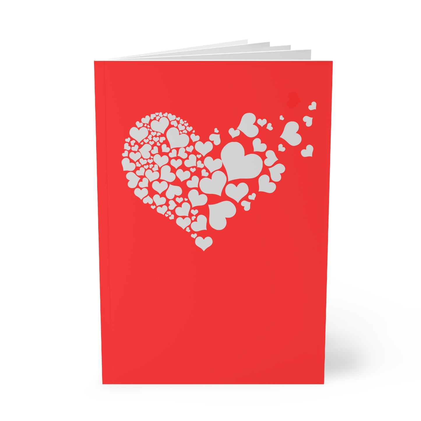 StarJam 'Million Tiny Hearts' - Softcover Notebook, A5, Red