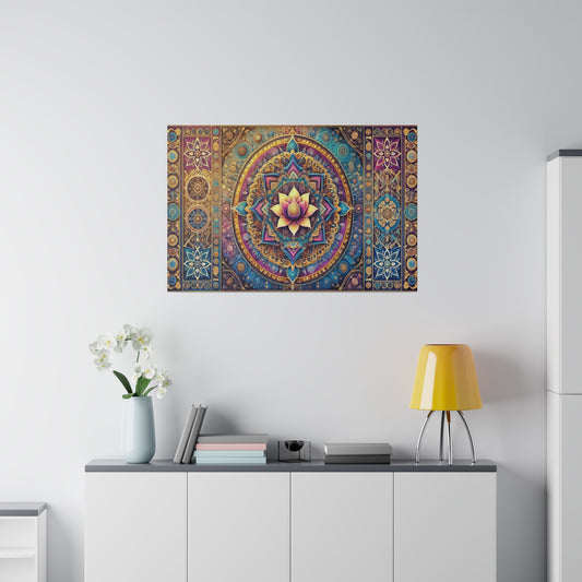 Mandala Blue - Star Jam Wall Art Matte Canvas, Stretched, 0.75"