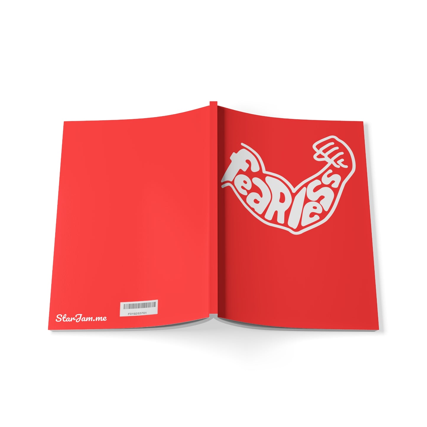 StarJam 'Fearless' - Softcover Notebook, A5, Red