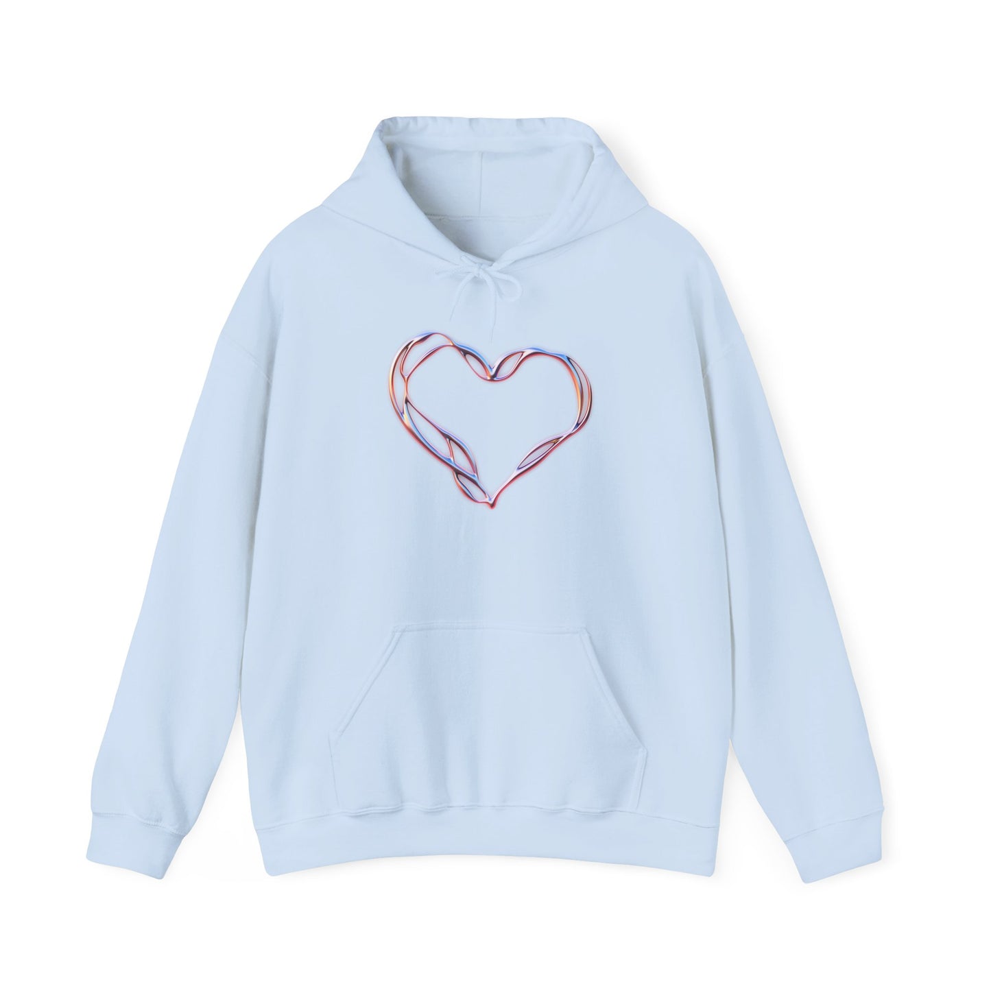 Liquid Metal Heart Hoodie