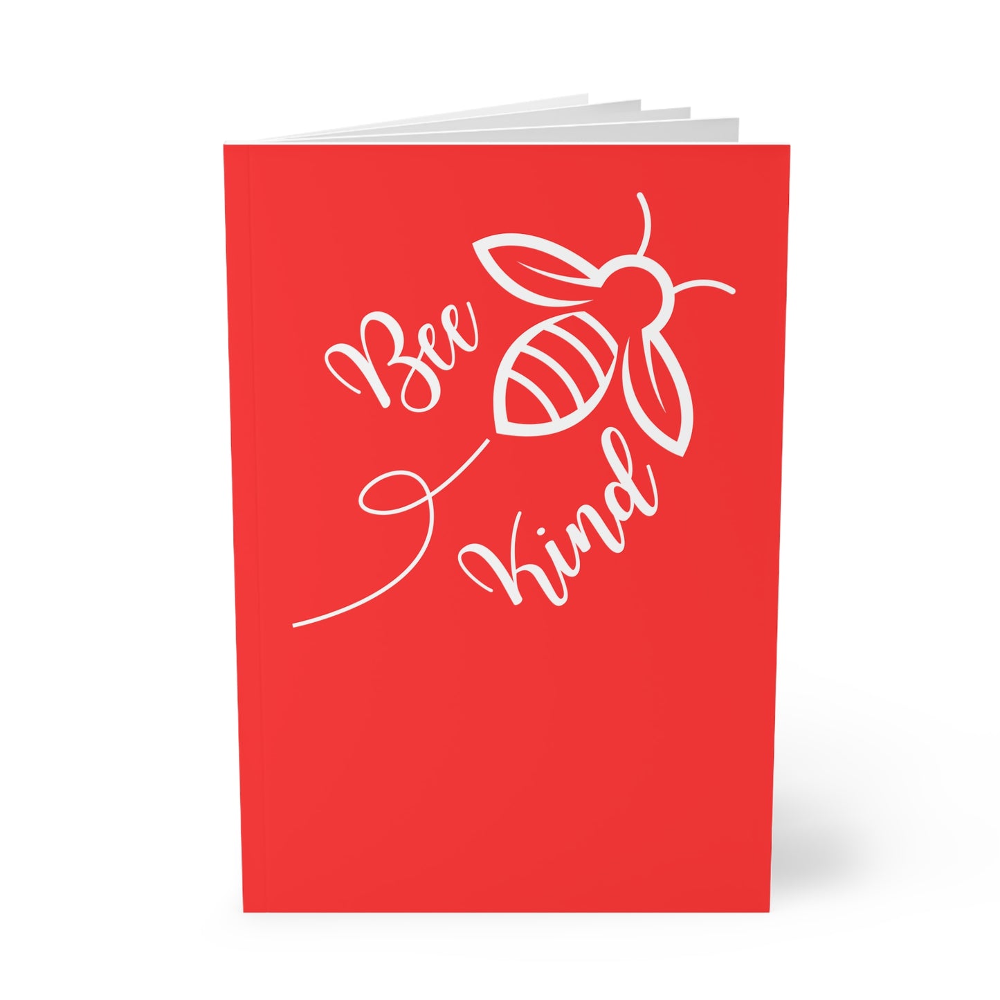 StarJam 'Bee Kind' - Softcover Notebook, A5, Red