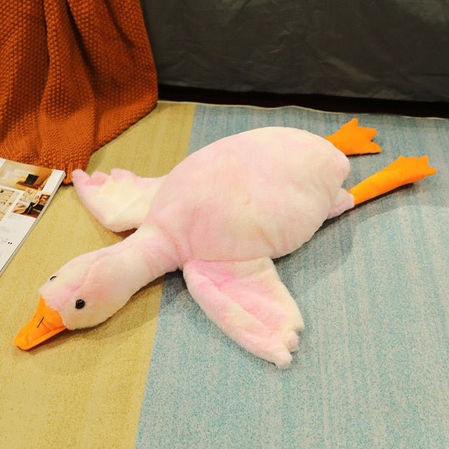 50-190cm Giant Duck Plush Toys Fluffy Sleep Pillow Cute Animal Stuffed Swan Goose Soft Dolls Floor Mat Kids Girls Birthday Gift - StarJam Gifts