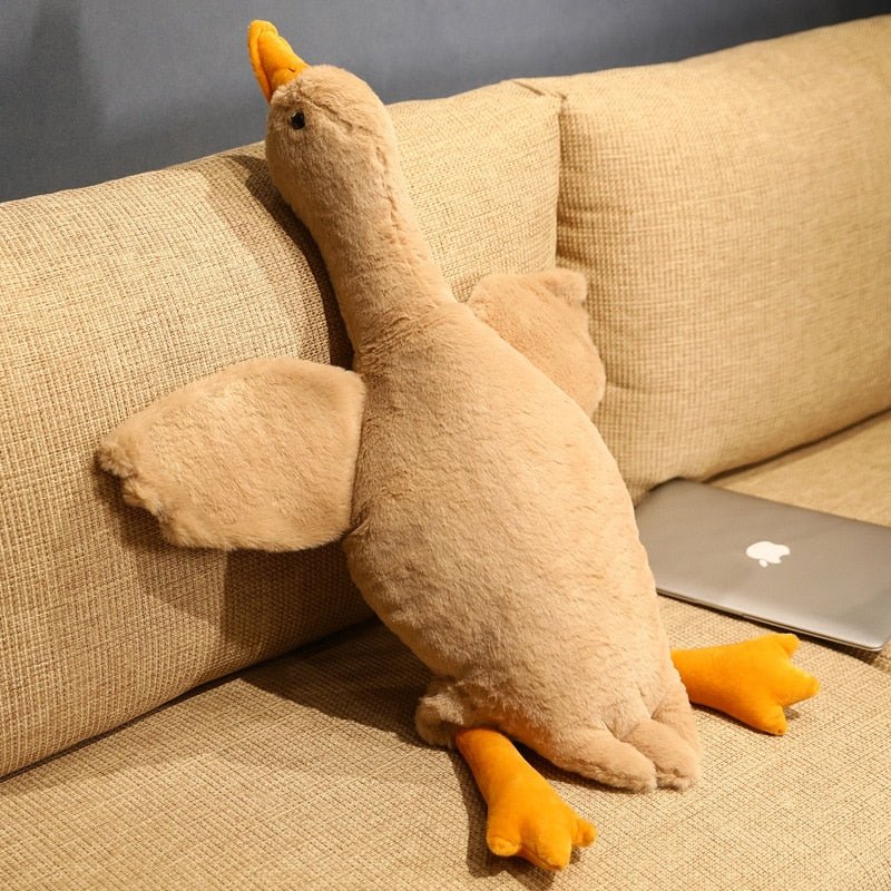 50-190cm Giant Duck Plush Toys Fluffy Sleep Pillow Cute Animal Stuffed Swan Goose Soft Dolls Floor Mat Kids Girls Birthday Gift - StarJam Gifts