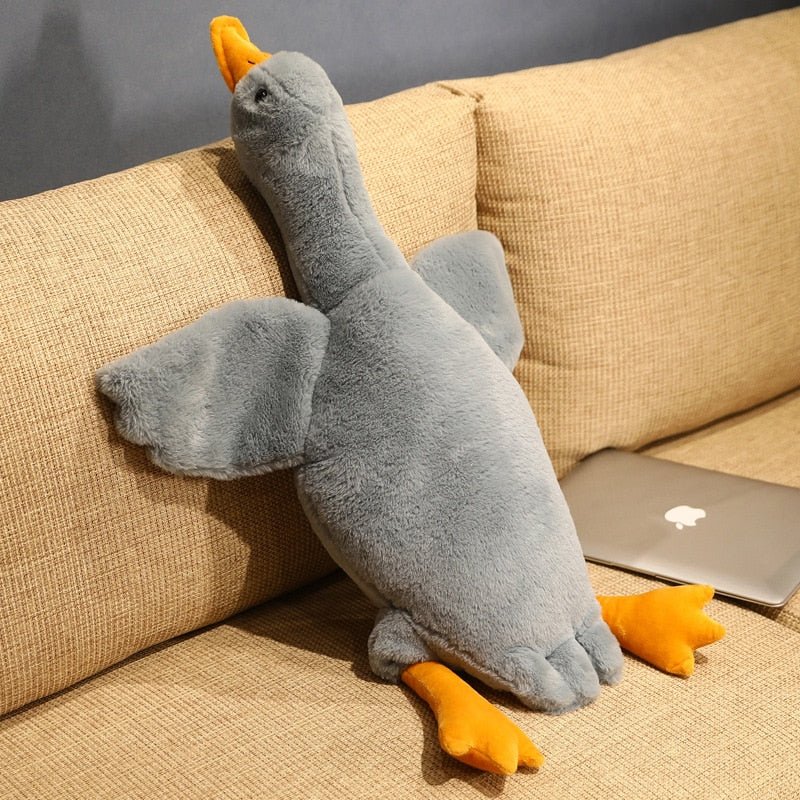 50-190cm Giant Duck Plush Toys Fluffy Sleep Pillow Cute Animal Stuffed Swan Goose Soft Dolls Floor Mat Kids Girls Birthday Gift - StarJam Gifts