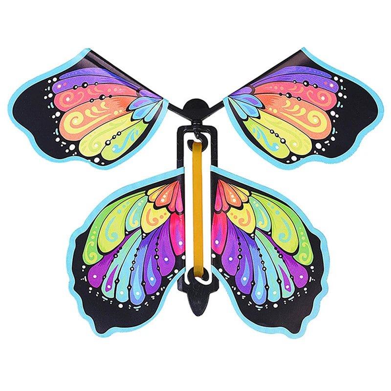 5/10 Pcs Flying In The Book Fairy Rubber Band Powered Wind Up Butterfly Toy Great Surprise Gift Magic Tricks Funny Joke Toys - StarJam