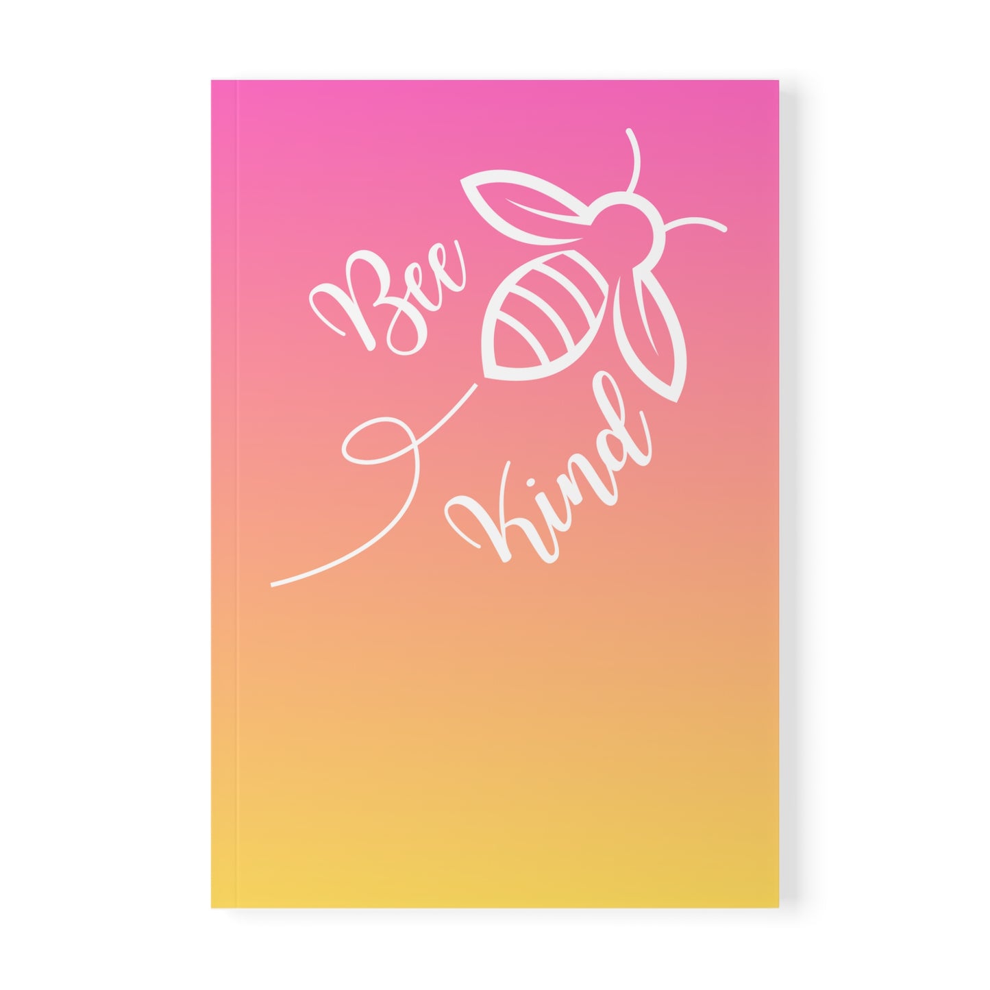 StarJam 'Bee Kind' - Softcover Notebook, A5, Pink/ Peach