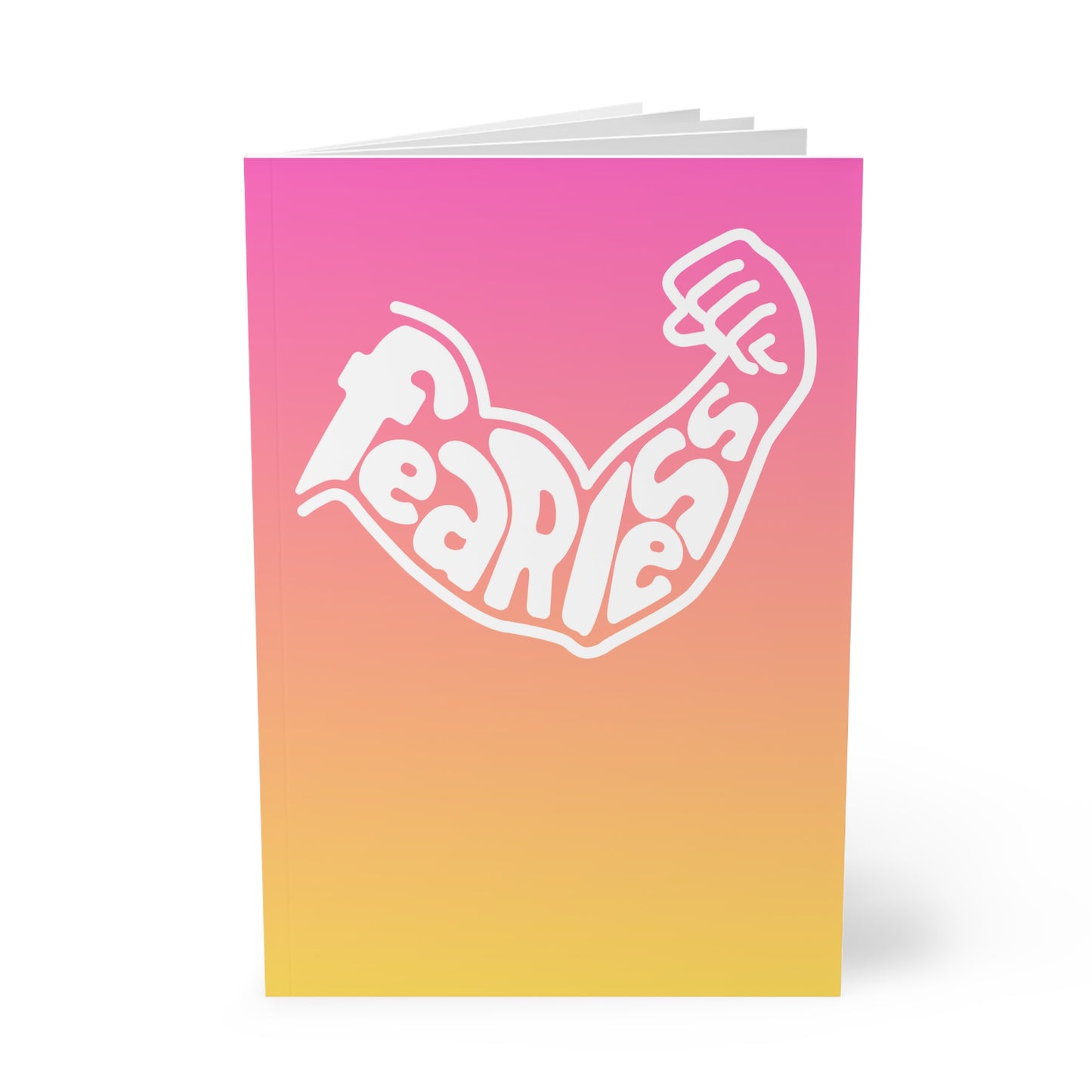 StarJam 'Fearless' - Softcover Notebook, A5, Pink/ Peach