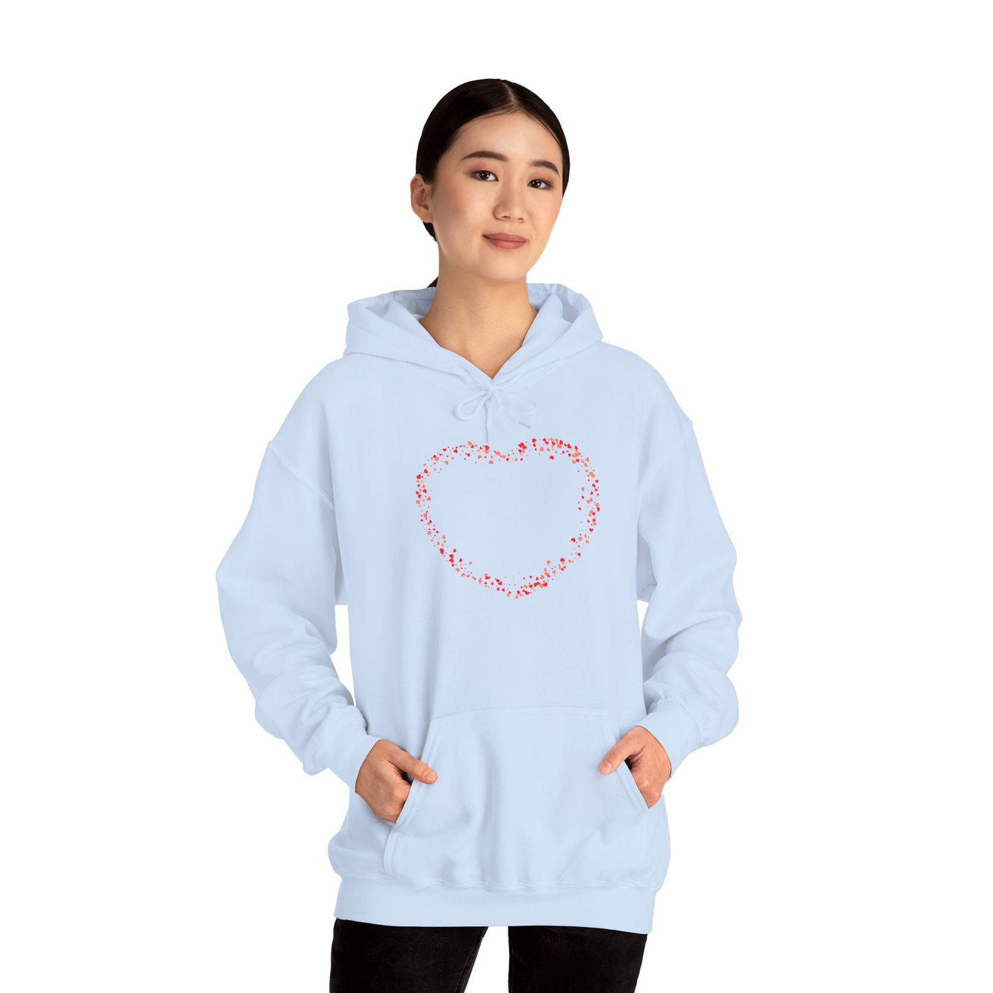 Tiny Red Prints Hearts Hoodie
