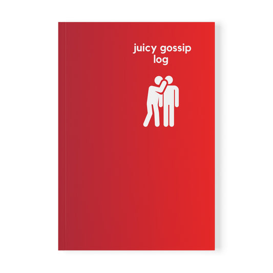 Juicy Gossip Log - Naughty Pads - Purple/Red A5 Soft Cover Journal