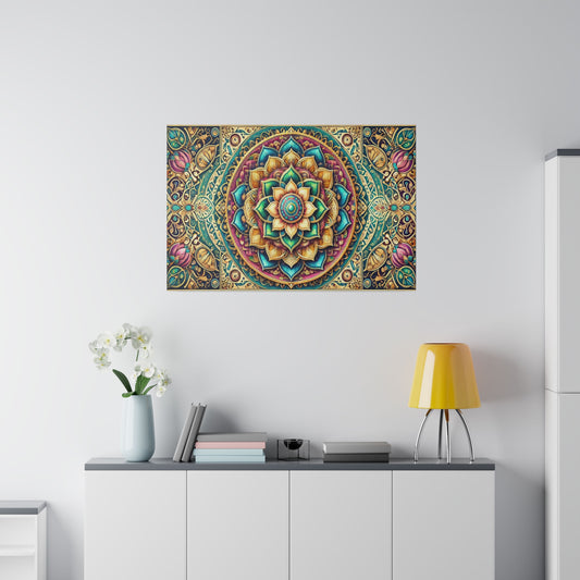 Mandala Orange - Star Jam Wall Art Matte Canvas, Stretched, 0.75"