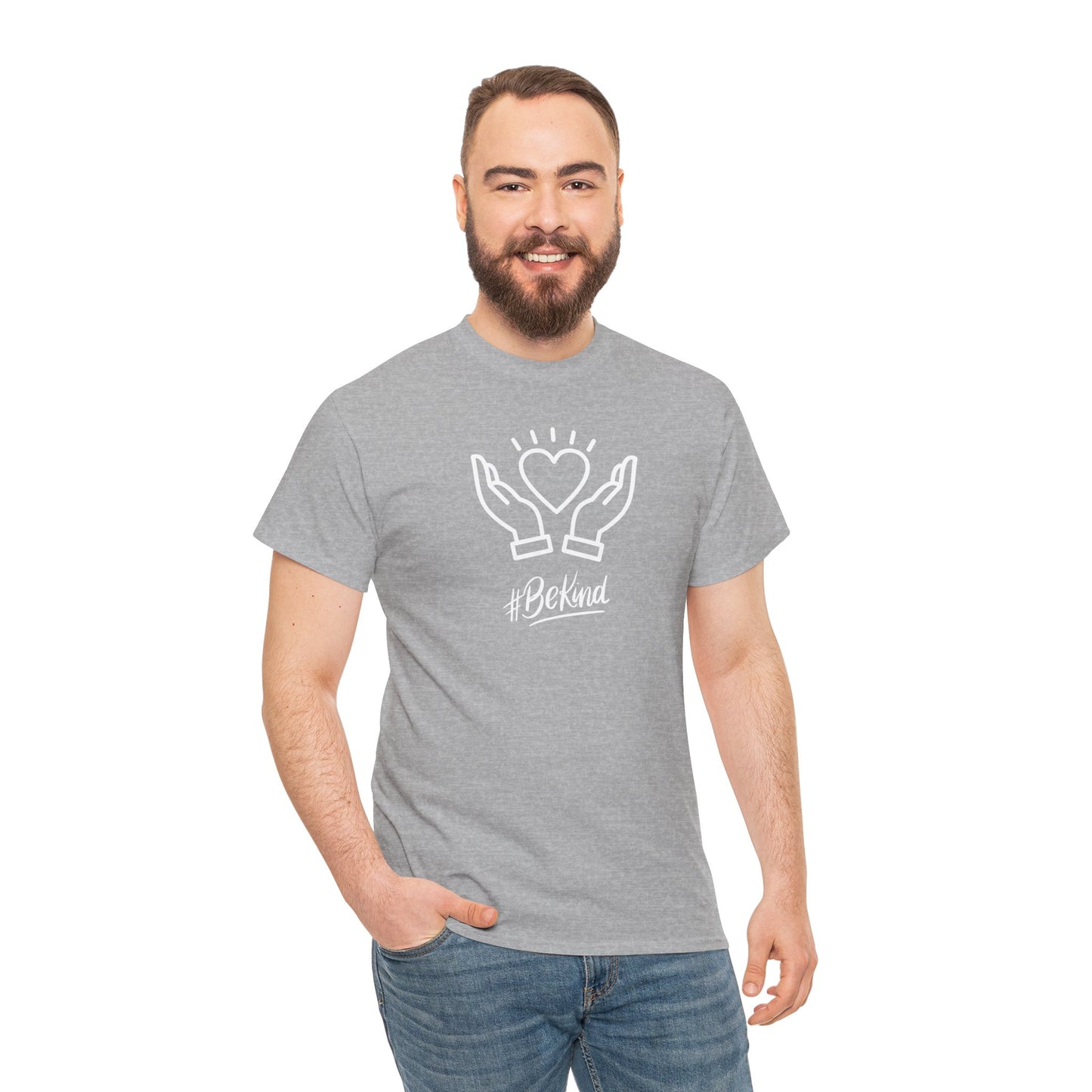 Motivational T-Shirt - #BeKind | Positive Vibes | Unisex Cotton Tee