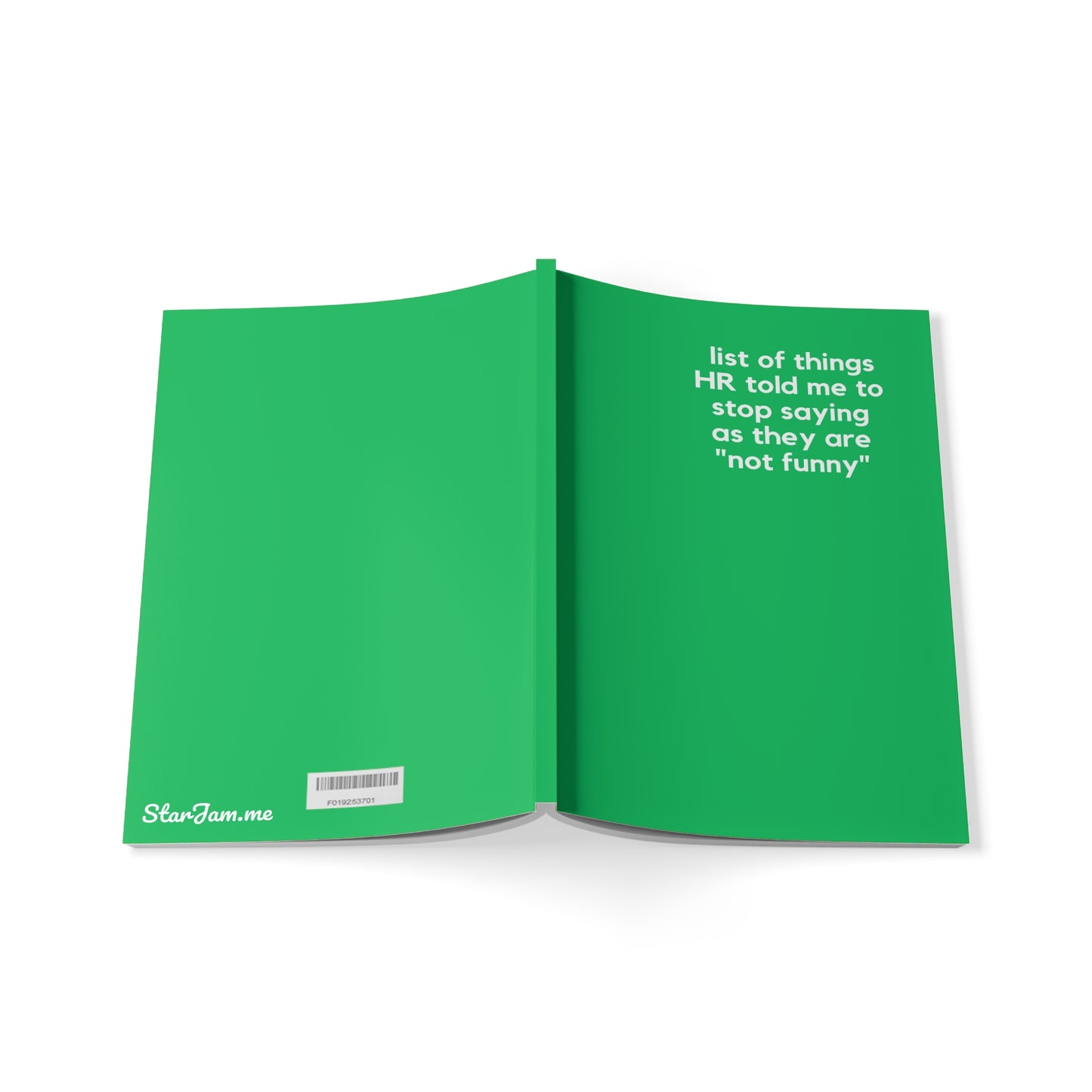 HR List - Naughty Pads - Green A5 Soft Cover Journal