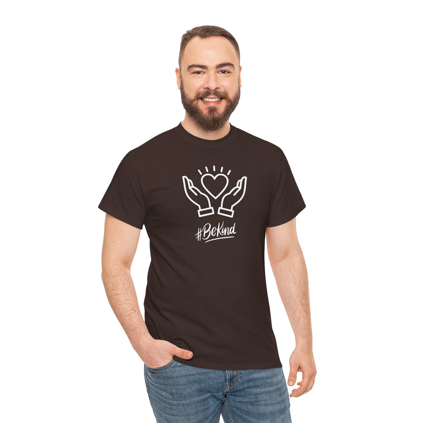 Motivational T-Shirt - #BeKind | Positive Vibes | Unisex Cotton Tee