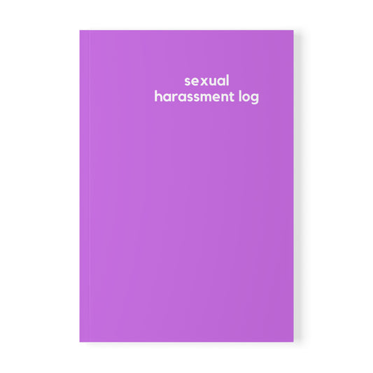 Sexual Harassment Log - Naughty Pads - Purple A5 Soft Cover Journal