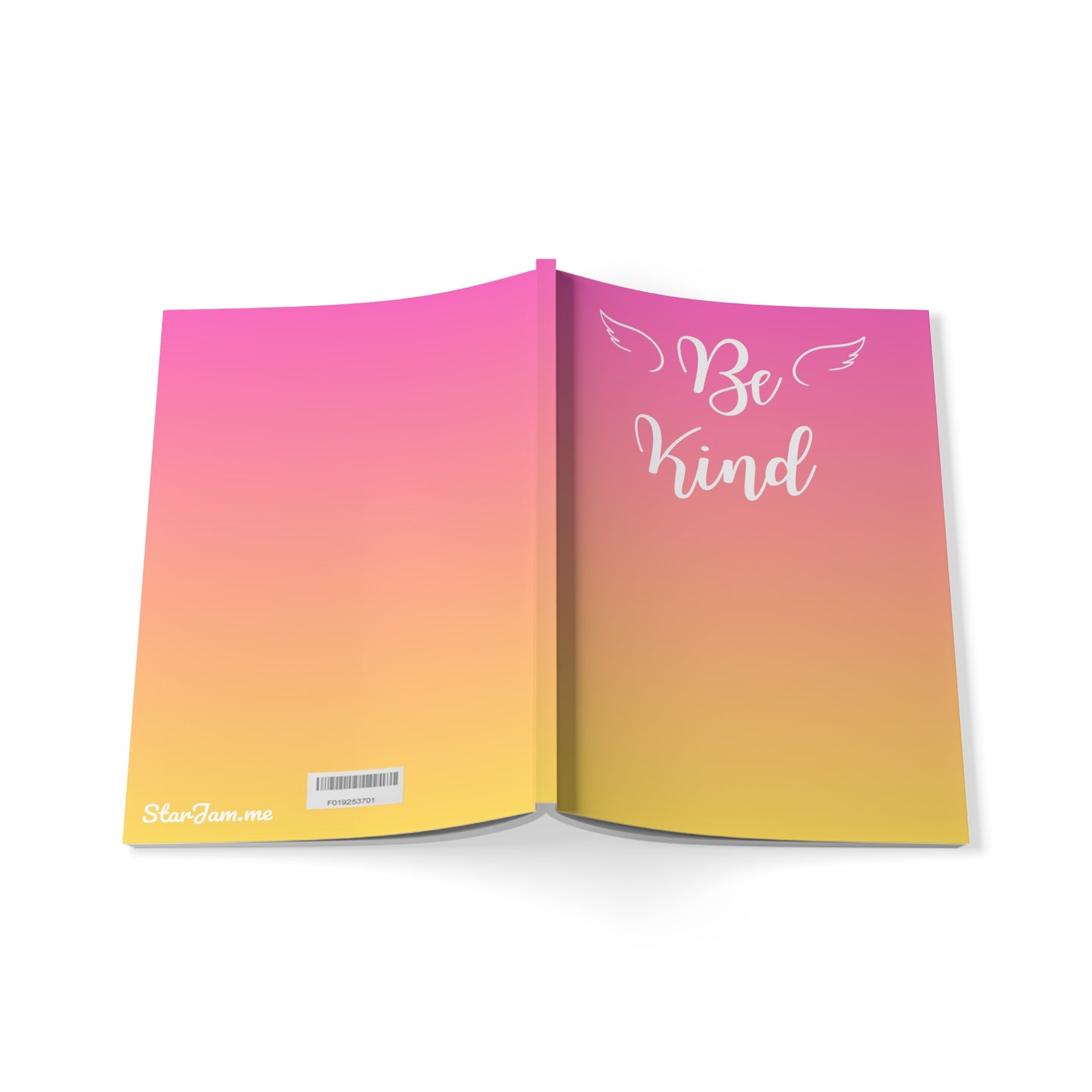 StarJam 'Be Kind' - Softcover Notebook, A5, Pink/ Peach