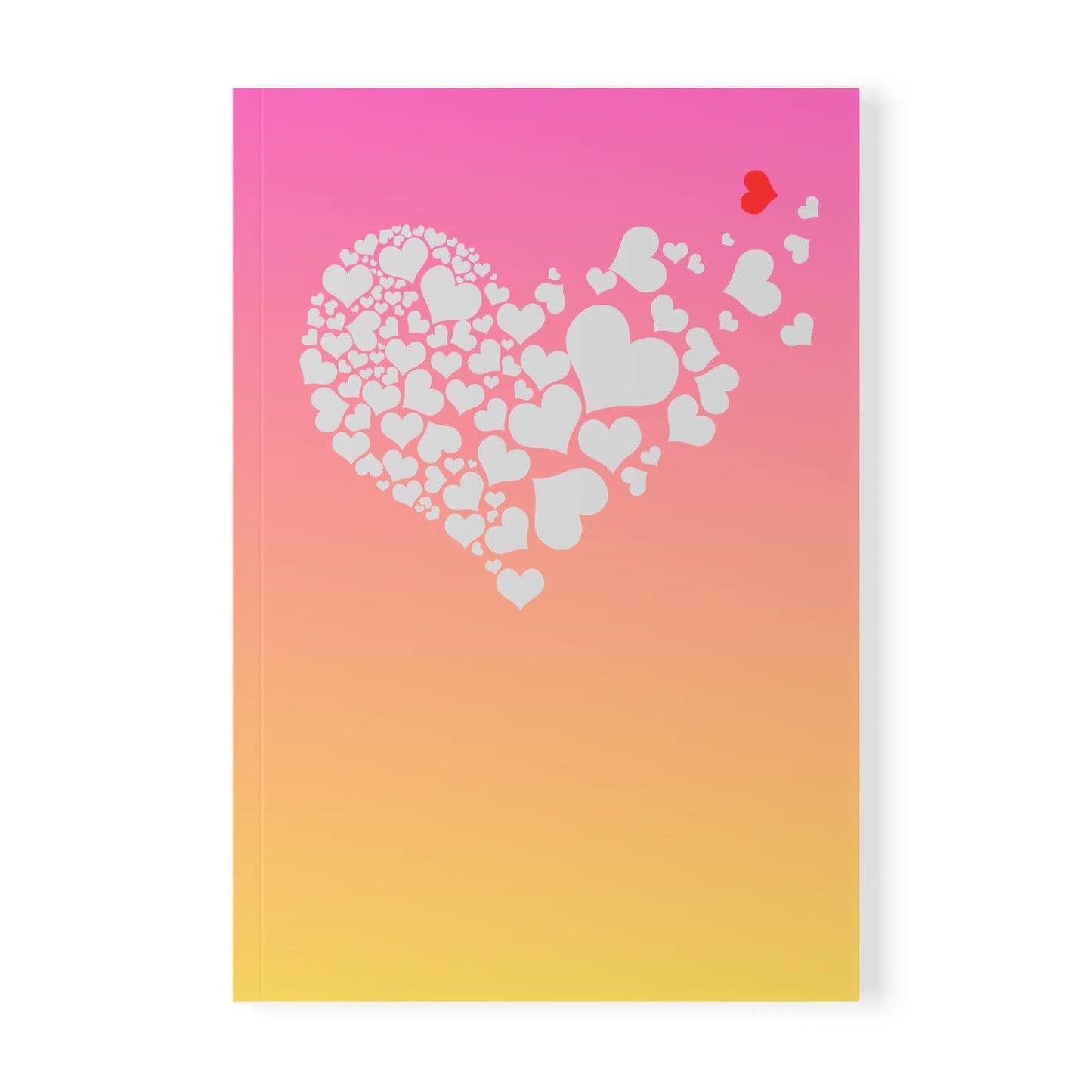 StarJam 'Million Tiny Hearts' - Softcover Notebook, A5, Pink/ Peach