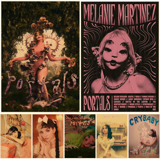 Vintage Singer Poster Retro Music Album Prints Melanie Martinez