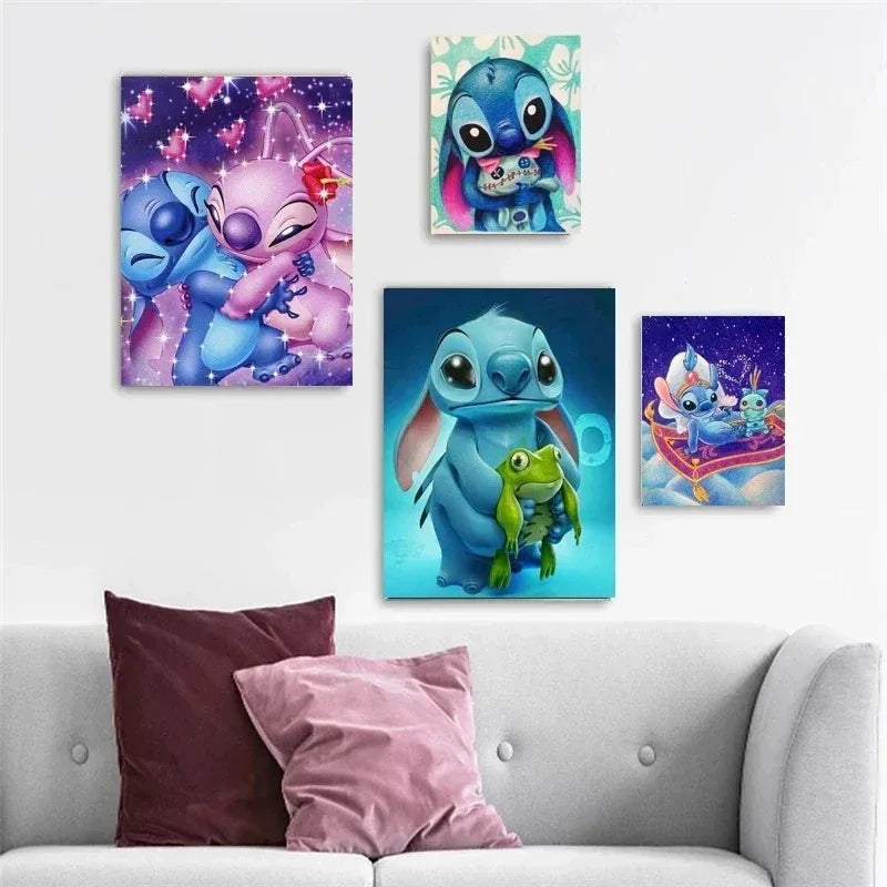 Disney Anime Lilo & Stitch Canvas Painting Wall Art