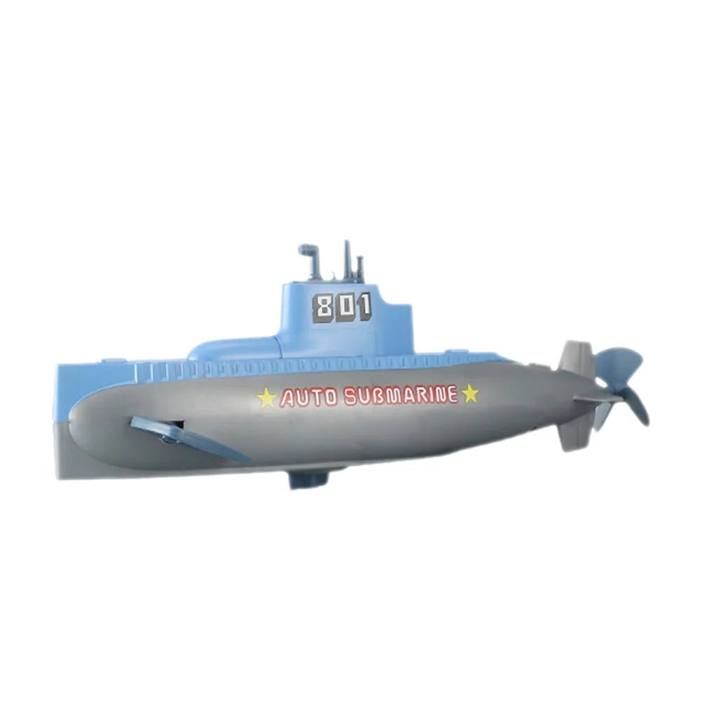 Creative Wind Up Submarine Bath Toy Boat Tricky Water Toys Pool Diving Toy Bathtub Floating Model Kids Bathtime Toy - StarJam