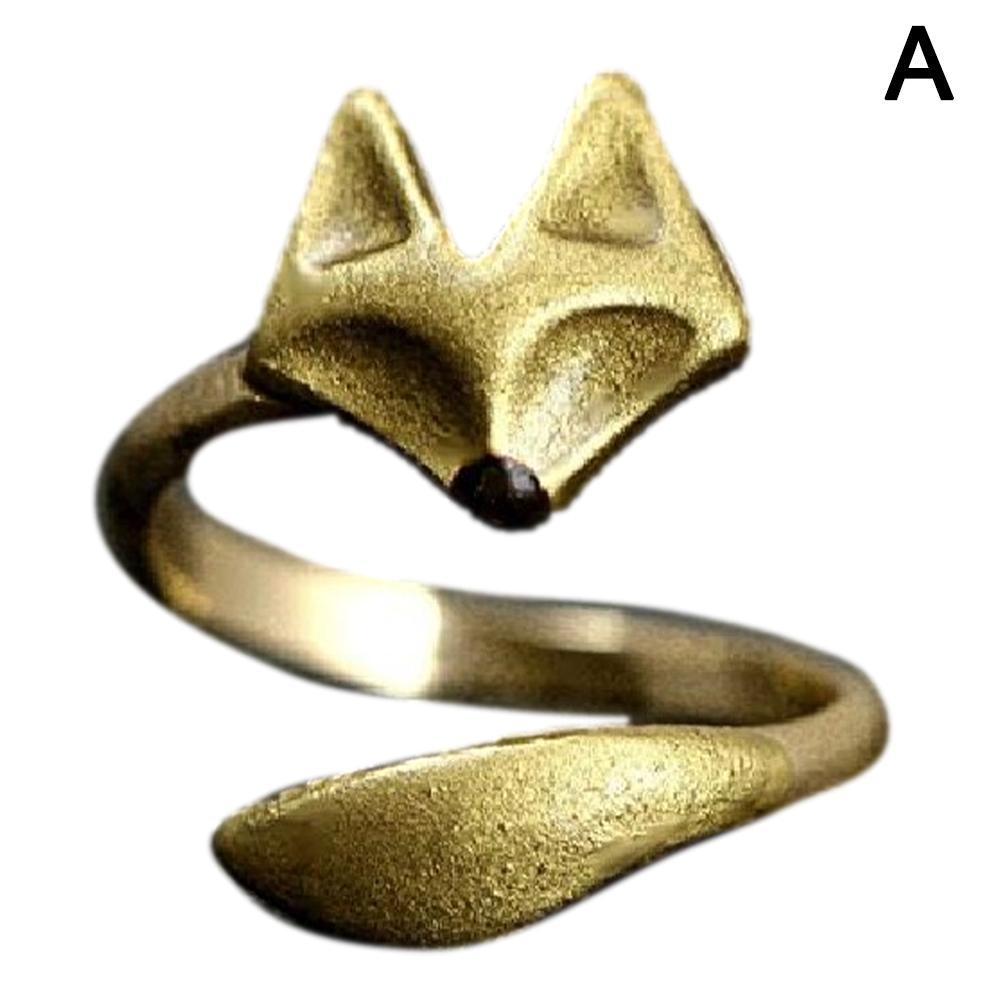Creativity Silver Color Plated Raccoon Fox Women Rings Adjustable Open Fashion Ring Wedding Party Jewelry Accessories Decor - StarJam Gifts