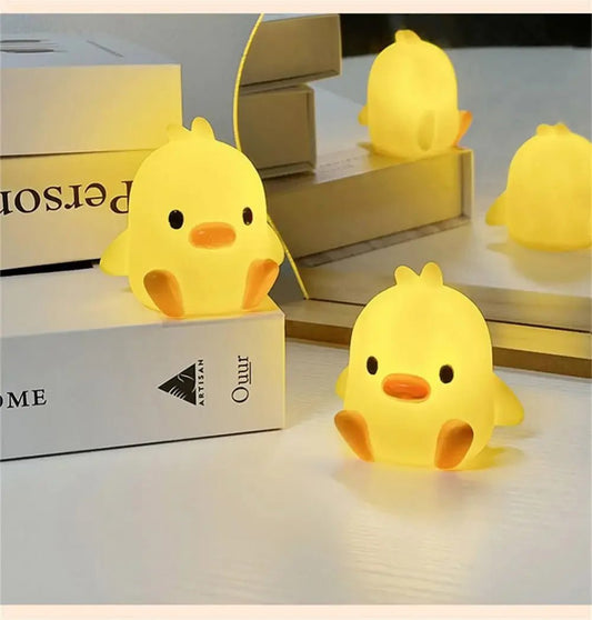 Duck Night Light Bedroom Decoration Cute Cartoon Animal Night Light Christmas Gifts For Kids Room Bedside Sleeping Lamp - StarJam