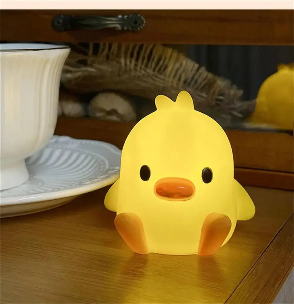 Duck Night Light Bedroom Decoration Cute Cartoon Animal Night Light Christmas Gifts For Kids Room Bedside Sleeping Lamp - StarJam