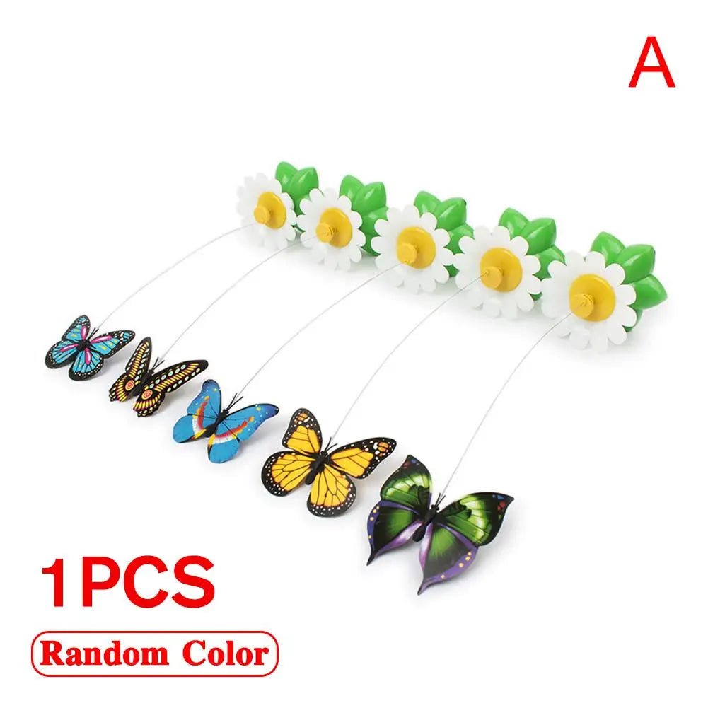 Electric Butterfly Cat Toy Shake Rotating Flying Automatic Humming Bird Intelligence Training Funny Pet Toys Random Color - StarJam
